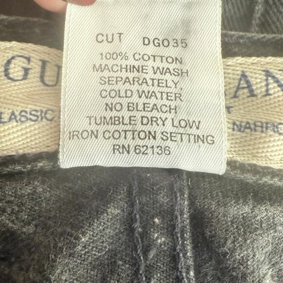 Guess Vintage Original Fit Classic Narrow Leg High Rise Denim Jean 29 Black - Picture 9 of 15